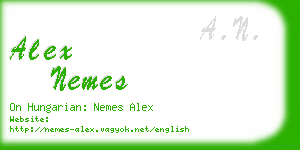 alex nemes business card